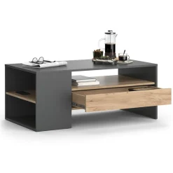 Couchtisch Fabien Goldkraft Eiche 110 x 60 cm Vicco