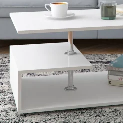 Couchtisch Guillermo Weiß 91 x 52.6 cm Vicco