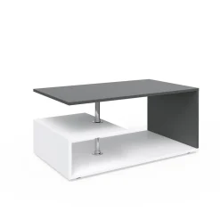 Couchtisch Guillermo Weiß/Anthrazit 91 x 52.6 cm Vicco