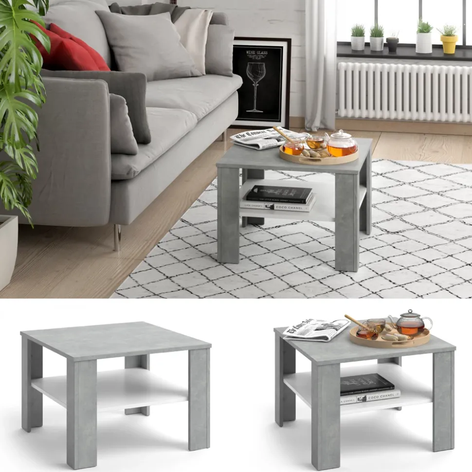 Couchtisch Homer Beton 60 x 60 cm Vicco