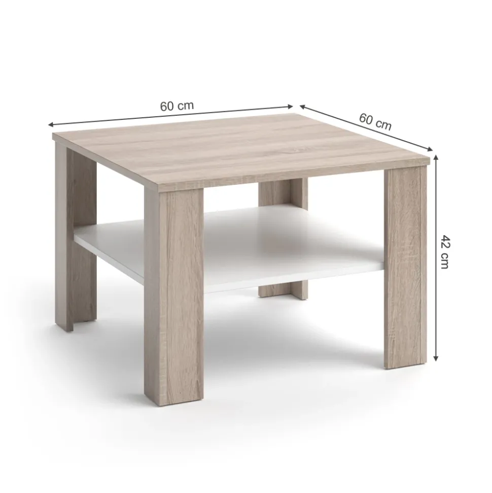 Couchtisch Homer Sonoma 60 x 60 cm Vicco