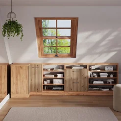 Dachschrägenschrank Eckschrank Rion Artisan-Eiche/Goldkraft Eiche 75.6 x 81.6 cm mit 1 Tür Vicco