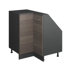 Dachschrägenschrank Eckschrank Rion Edelgrau/Anthrazit 75.6 x 81.6 cm mit 1 Tür Vicco