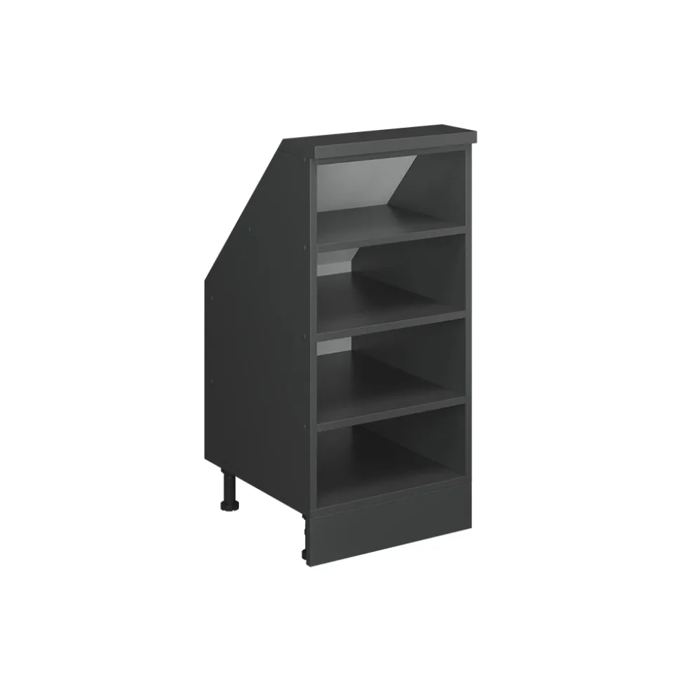 Dachschrägenschrank Rion Anthrazit 40 x 81.6 cm mit 4 Fächern Vicco