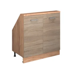 Dachschrägenschrank Rion Sonoma/Goldkraft Eiche mit 2 Türen Vicco