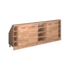 Dachschrägenschrank-Set Rion Goldkraft Eiche 5er Set Vicco