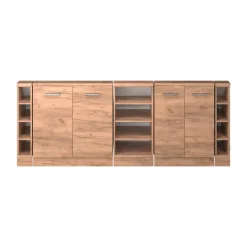 Dachschrägenschrank-Set Rion Goldkraft Eiche 5er Set Vicco