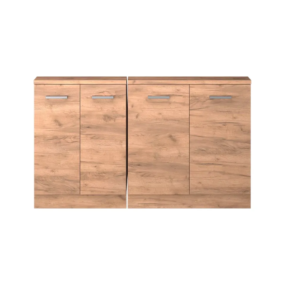 Dachschrägenschrank-Set Rion Goldkraft Eiche 2er Set Vicco