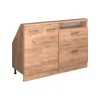 Dachschrägenschrank-Set Rion Goldkraft Eiche 120 x 81.6 cm 2er Set Vicco