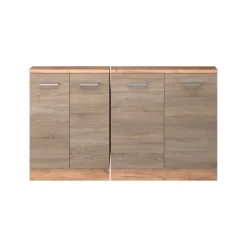 Dachschrägenschrank-Set Rion Sonoma/Goldkraft Eiche 2er Set Vicco