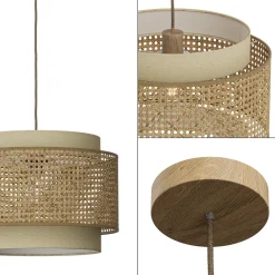 Deckenlampe Morten Creme 45 x 31 cm Vicco