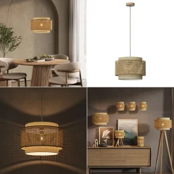 Deckenlampe Morten Creme 45 x 31 cm Vicco