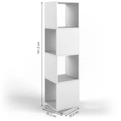 Drehregal Weiß 35.2 x 144.2 cm Vicco