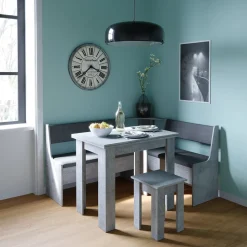 Eckbankgruppe Roman Beton 150 x 120 cm mit Tisch Vicco