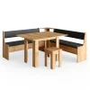 Eckbankgruppe Roman Goldkraft Eiche 180 x 180 cm mit Tisch Vicco