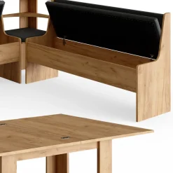 Eckbankgruppe Roman Goldkraft Eiche 180 x 180 cm mit Tisch Vicco