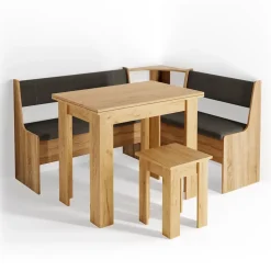 Eckbankgruppe Roman Goldkraft Eiche 150 x 120 cm mit Tisch Vicco