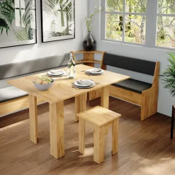 Eckbankgruppe Roman Goldkraft Eiche 210 x 150 cm mit Tisch Vicco