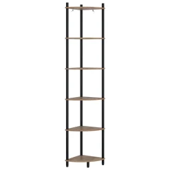 Eckregal Bivio Goldkraft Eiche/Anthrazit 29 x 163.5 cm mit 6 Ablagefächern Vicco