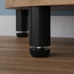 Eckregal Bivio Goldkraft Eiche/Anthrazit 29 x 102.5 cm mit 4 Ablagefächern Vicco