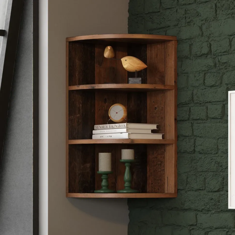 Eckregal Ecki Antikholz 30 x 60 cm Vicco