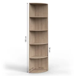 Eckregal Ecki Sonoma 40 x 180 cm Vicco