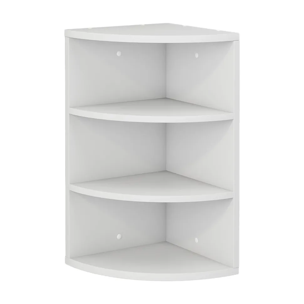 Eckregal Fabienne Weiß 30 x 60 cm 3 Fächern Vicco