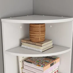 Eckregal Fabienne Weiß 30 x 60 cm 3 Fächern Vicco