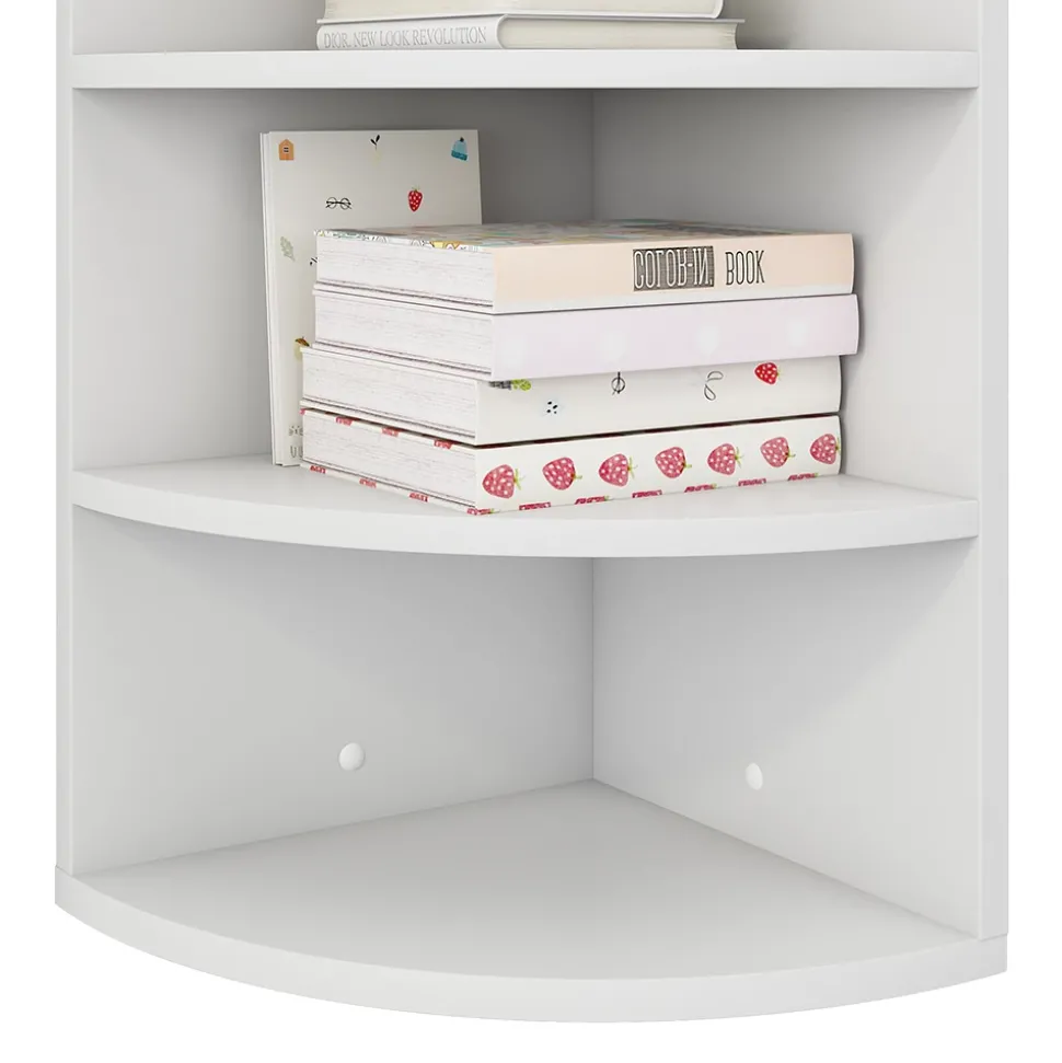 Eckregal Fabienne Weiß 30 x 60 cm 3 Fächern Vicco