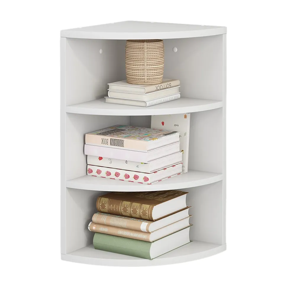 Eckregal Fabienne Weiß 30 x 60 cm 3 Fächern Vicco