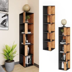 Eckregal Lio Goldkraft Eiche 33.3 x 162.2 cm Vicco