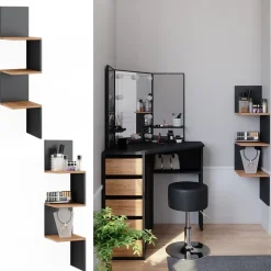 Eckregal Paolo Anthrazit 28 x 116.4 cm Vicco