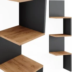 Eckregal Paolo Anthrazit 28 x 116.4 cm Vicco