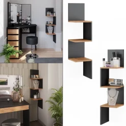 Eckregal Paolo Anthrazit 28 x 116.4 cm Vicco