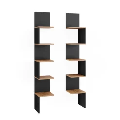 Eckregal Paolo Anthrazit 28 x 175.4 cm 2er Set Vicco