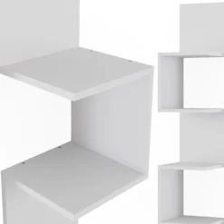 Eckregal Paolo Weiß 28 x 175.4 cm 2er Set Vicco