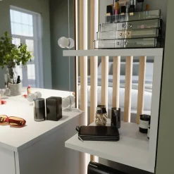 Eckregal Paolo Weiß 28 x 175.4 cm mit 5 Fächern Vicco