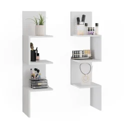 Eckregal Paolo Weiß 28 x 116.4 cm 2er Set Vicco