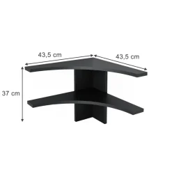 Eckregal Roman Anthrazit 43.5 x 37 cm Vicco