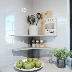 Eckregal Roman Beton 43.5 x 37 cm Vicco