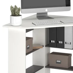 Eckschreibtisch Arion Weiß 90 x 90 cm Vicco