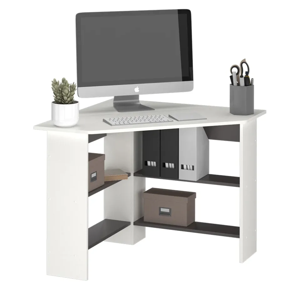 Eckschreibtisch Arion Weiß 90 x 90 cm Vicco