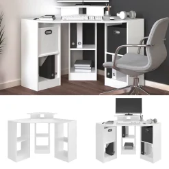 Eckschreibtisch Artur Weiß 94 x 94 cm Vicco