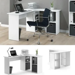 Eckschreibtisch Carlo Weiß 136 x 112 cm Vicco