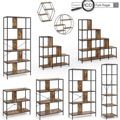 Eckschreibtisch Fyrk Antikholz 138 x 50 cm Vicco
