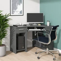 Eckschreibtisch Odin Anthrazit 83 x 76 cm Vicco