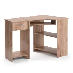 Eckschreibtisch Odin Sonoma 83 x 76 cm Set mit PC-Schrank Vicco