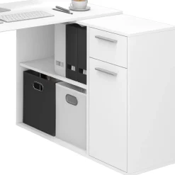 Eckschreibtisch Robin Weiß 120 x 60 cm Vicco