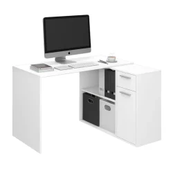 Eckschreibtisch Robin Weiß 120 x 60 cm Vicco