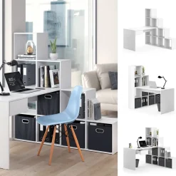 Eckschreibtisch Sarah Weiß 139 x 142.4 cm Vicco